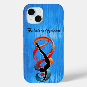 Gymnastics Colourful Gymnast logo Personalize iPhone 15 Case
