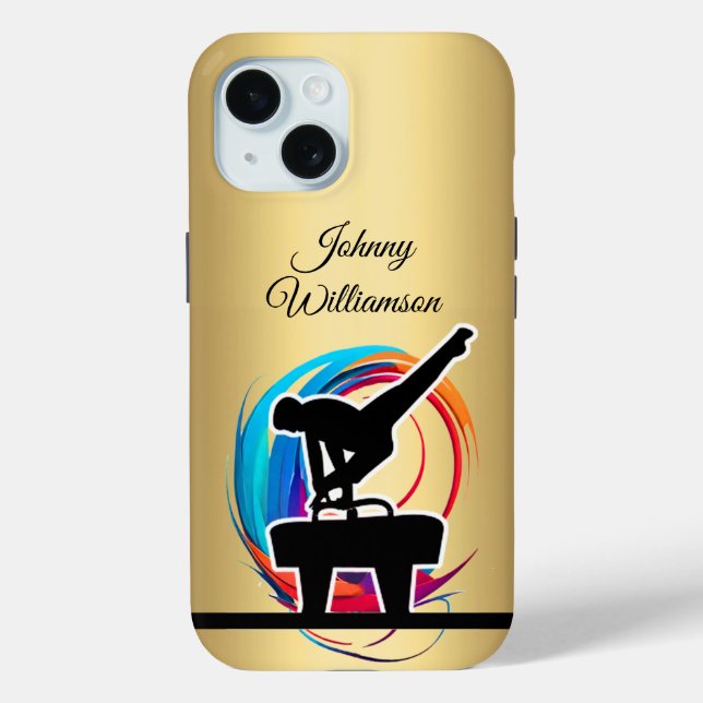 Gymnastics Colourful "logo" elegant Personalize Case-Mate iPhone Case (Back)
