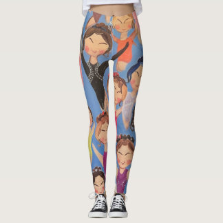 Gymnastics colourful pattern gift leggings