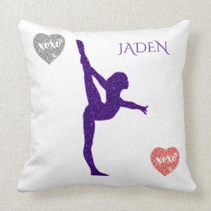 GYMNASTICS custom throw pillow. Pillow