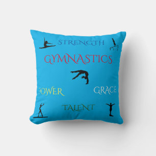 GYMNASTICS custom throw pillow. Throw Pillow