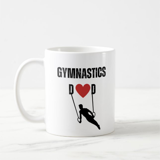 Gymnastics Dad Coffee Mug (Left)