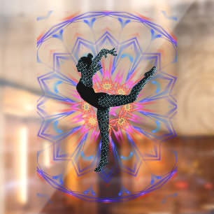 Gymnastics / Dance Abstract Window Cling
