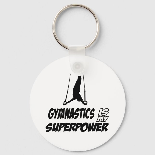 Gymnastics designs keychain (Front)