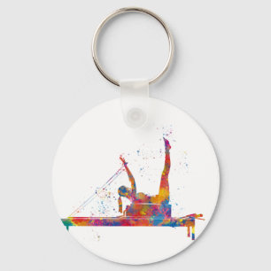gymnastics exercise keychain