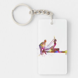 gymnastics exercise keychain