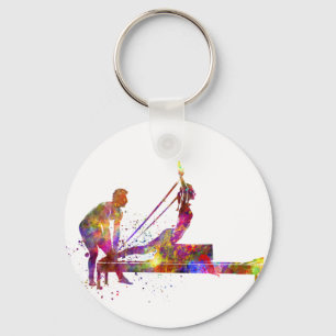 gymnastics exercise keychain