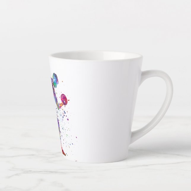 gymnastics exercise latte mug (Right)