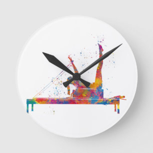 gymnastics exercise round clock