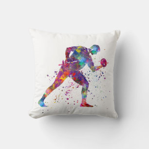 gymnastics exercise throw pillow