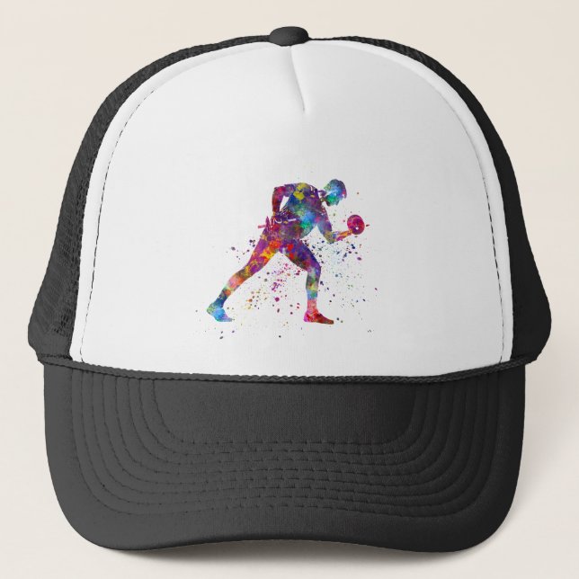 gymnastics exercise trucker hat (Front)