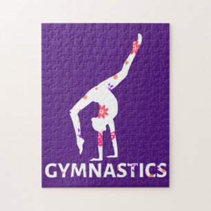 Gymnastics Flower Power Handstand  Jigsaw Puzzle
