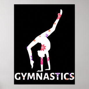 Gymnastics Flower Power Handstand    Poster