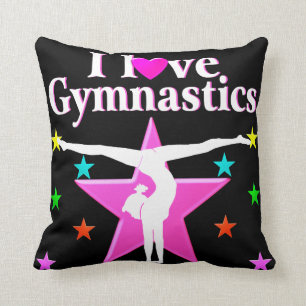 GYMNASTICS FOREVER THROW PILLOW