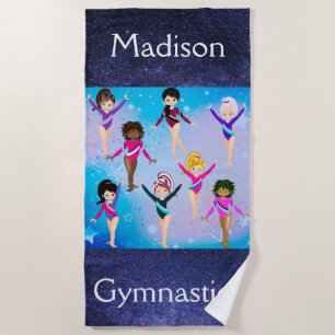 Gymnastics Friends: These Gymnast Look Like Us  Beach Towel