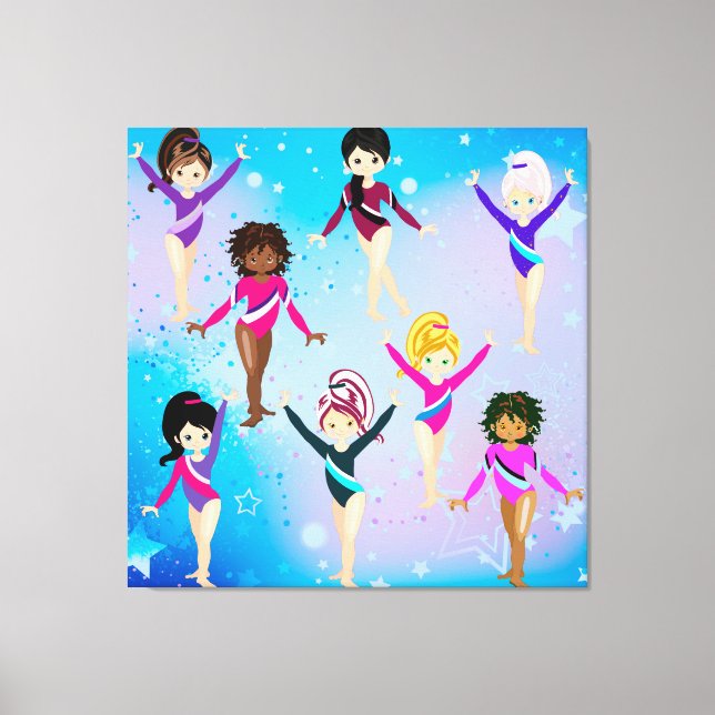 Gymnastics Friends: These Gymnast Look Like Us  Canvas Print (Front)