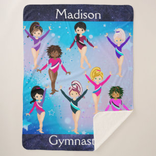 Gymnastics Friends: These Gymnast Look Like Us  Sherpa Blanket