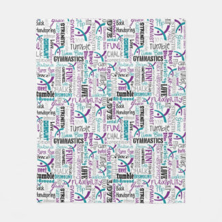 GYMNASTICS FULL  QUILT FLEECE BLANKET