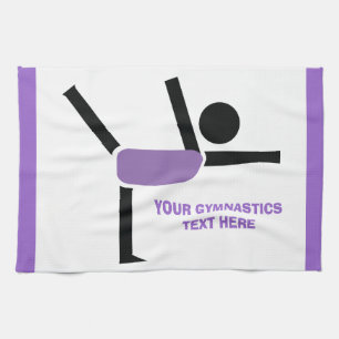 Gymnastics gifts, gymnastics performer custom kitchen towel