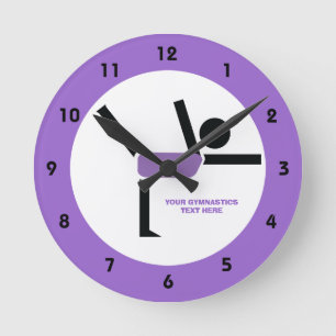 Gymnastics gifts, gymnastics performer custom round clock