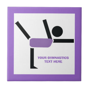 Gymnastics gifts, gymnastics performer custom tile