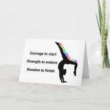 Gymnastics Girl Inspirational Quote