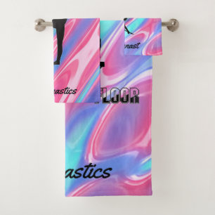 Gymnastics Girls 3-Piece Towel Set w / Her Name!