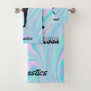 Gymnastics Girls 3-Piece Towel Set w / Her Name!