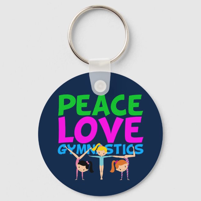 Gymnastics Girls Keychain (Front)