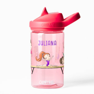 Gymnastics Girls Personalized  Water Bottle