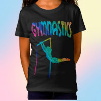 Gymnastics Glitter Asymmetrical Bars T-Shirt