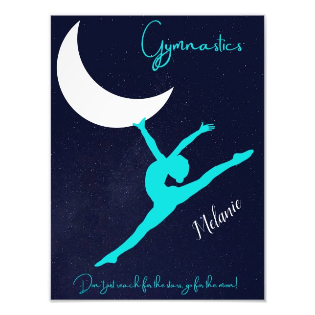 Gymnastics Go For The Moon   Photo Print (Front)