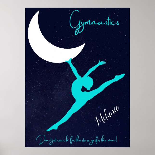 Gymnastics Go For The Moon Poster (Front)