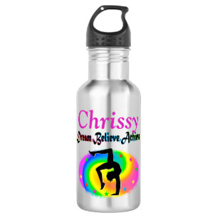 GYMNASTICS GOALS PERSONALIZED WATER BOTTLE