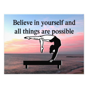 GYMNASTICS GOALS PHOTO PRINT