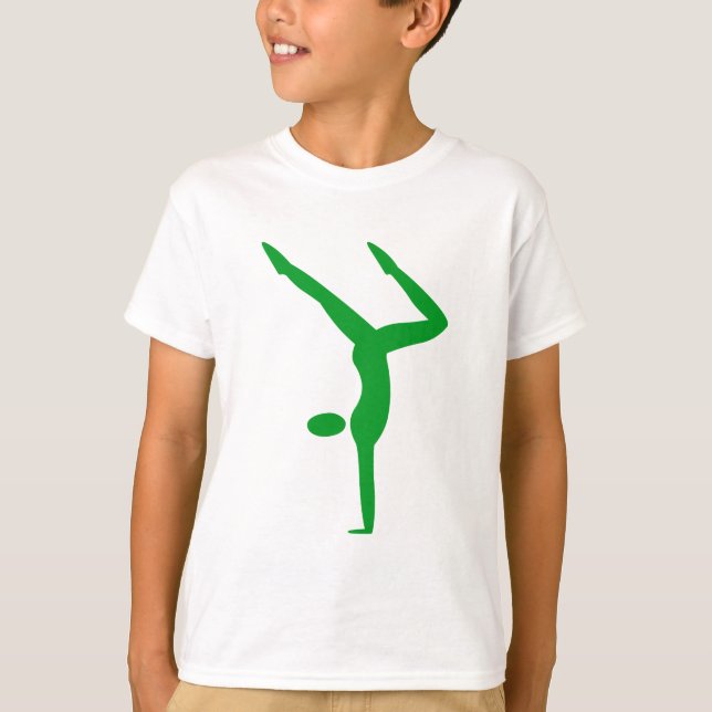 Gymnastics - Grass Green T-Shirt (Front)