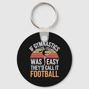 Gymnastics Gymnast Girl Cartwheel Black Uni-child  Keychain