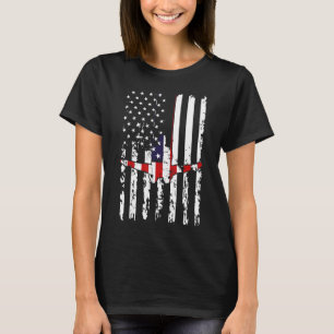 Gymnastics gymnastics coach US flag gymnsatics des T-Shirt