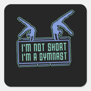Gymnastics Gymnastics Square Sticker