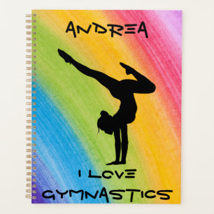 Gymnastics Handstand Rainbow Funky Sketch Planner