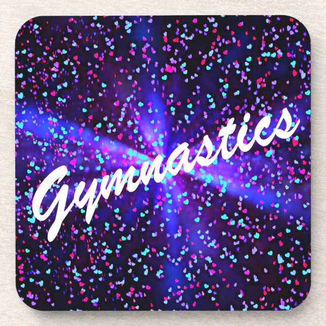 Gymnastics Hard plastic coaster (Front)