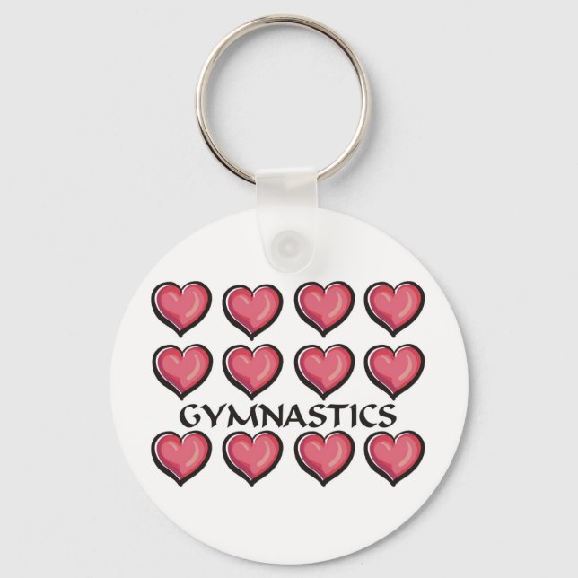 Gymnastics Heart Series Keychain (Front)