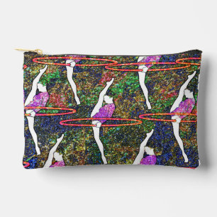 Gymnastics Hula Hoop dance colourful pattern gift  Accessory Pouch