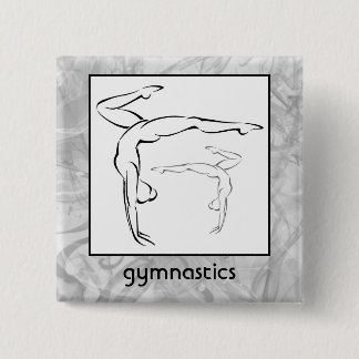 Gymnastics II 2 Inch Square Button