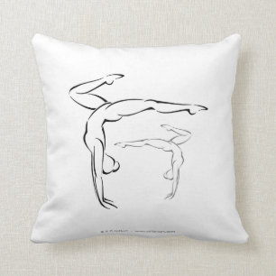 Gymnastics II Throw Pillow