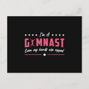 Gymnastics I'm A Gymnast Uneven Bars Vault Beam Postcard