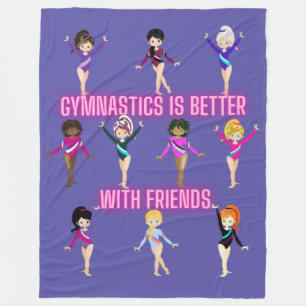 Gymnastics Is Better With Friends   Fleece Blanket