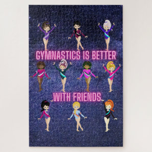 Gymnastics Is Better With Friends Jigsaw Puzzle