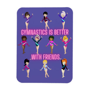 Gymnastics Is Better With Friends Magnet