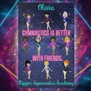 Gymnastics Is Better With Friends Personalized Jigsaw Puzzle